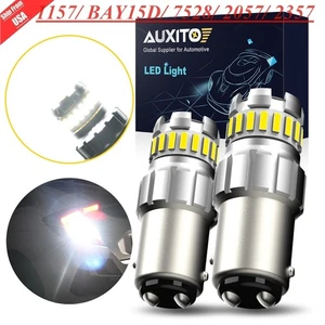AUXITO 1157 BAY15D 7528 LED Backup Reverse Turn Light Bulbs 6000K White F Series - Picture 1 of 23