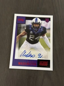 2021 Panini Chronicles Draft Picks Score Red Foil Auto AR’DARIUS WASHINGTON RC - Picture 1 of 2