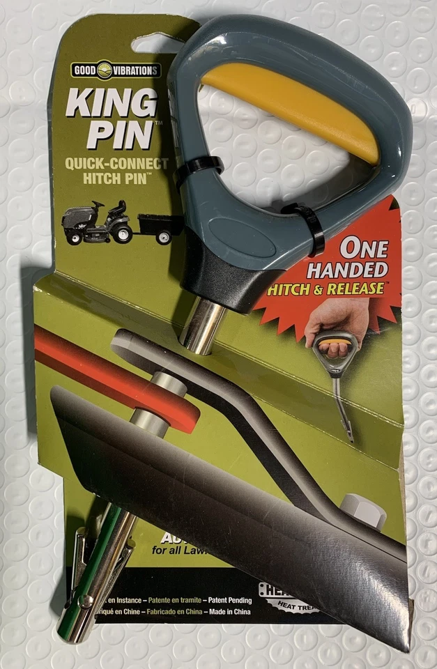 Good Vibrations 150 King Pin Lawn Mower Quick Connect Hitch Gray