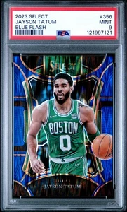 2023 PANINI SELECT 356 JAYSON TATUM BLUE FLASH 33/99 PSA 9 - Picture 1 of 2