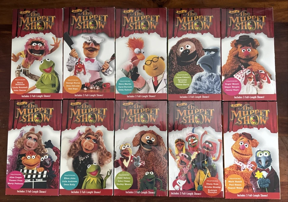 TIME LIFE THE MUPPET SHOW VHS set of 10 KERMIT MISS PIGGY ANIMAL - Image 1 of 3