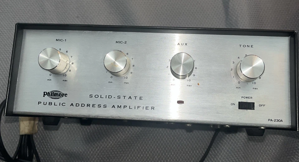 Amplificador de megafonía de estado sólido Philmore PA-230 Foto 1 de 3