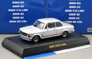 Kyosho 1/64 BMW AutoMobiles Collection BMW 02 Series E20 2002 Turbo 1974 Silver - Picture 1 of 4