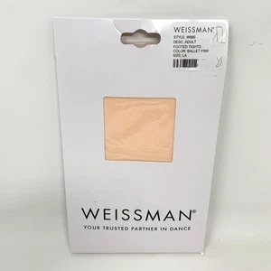 Weissman Adult W990 Footed Tights BALLET PINK Dance Jazz Choose: SA MA LA XLA - Picture 1 of 17