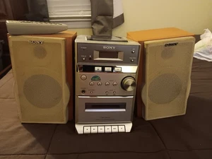 Sony CMT-EP313 Micro Hi-Fi System CD Cassette AM/FM w/Remote (Tested working) - Picture 1 of 10