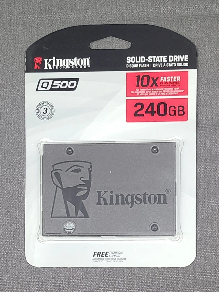 Kingston Q500 240GB Internal 2.5" Solid State Drive SSD (SQ500S37/240G) - Image 1 of 1