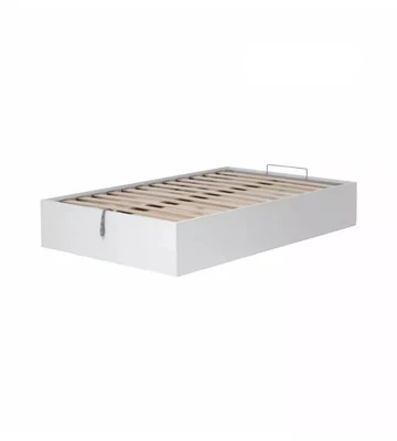 LETTO PIAZZA E MEZZA CONTENITORE "BED BOX" BIANCO 120X190 CM - Immagine 1 di 4