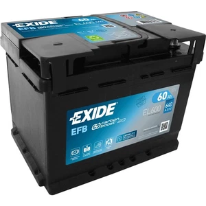 Exide EL600 Start-Stop EFB 12V 60Ah 640A Autobatterie inkl. 7,50 € Pfand - Bild 1 von 2