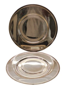 13" CHRISTOFLE versilbertes PAAR Ladegerät Präsentationsteller neuwertig selten - Bild 1 von 10