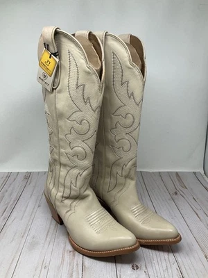 Ariat Womens Belinda Stretch Fit Western Boot Bone Color Size 9 Tall Cowboy Boot - Image 1 of 4
