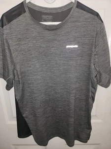 Patagonia Air Chaser Shirt Mens Size XL Gray Short Sleeve Lightweight Hiking - Picture 1 of 8