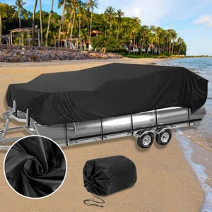 17-20ft Trailerable UV Resistant Boat Cover Waterproof Heavy Duty Marine Grade - Picture 1 of 8