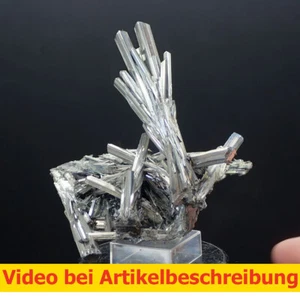 7243 Antimonit Stibnit Stibnite ca 7*10*6 cm Shikuishan China 2006 MOVIE - Bild 1 von 10