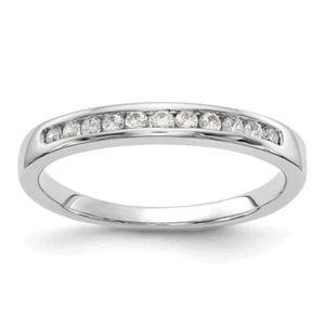 14K White Gold Lab Grown Created Diamond Channel Anniversary Ring Eternity ... - Picture 1 of 40