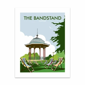 Der Bandstand, Clapham 28x35cm Kunstdruck von Dave Thompson