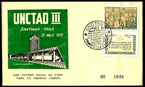 CHILE, UNCTAD III, FDC, YEAR 1972 - Picture 1 of 1