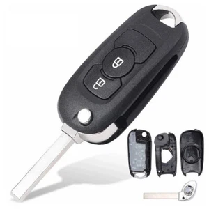 Flip Remote Key Shell Case Fit for Opel Vauxhall Astra K 2015 2016 2017 2 Button - Picture 1 of 5