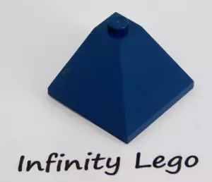 4 LEGO Dark Blue Slope 3 x 3 (25°) Corner Double Convex Roof (3675) - 4 Pieces - Bild 1 von 1