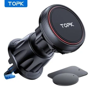 Topk Magnetische Autotelefonhalterung Im Auto, Lüftungsschlitz, Magnetisch, 6 N5 - Photo 1/24