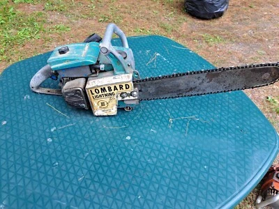 Motosierra Lombard Lightning 3 de colección rara barra y cadena ~ sin probar Foto 1 de 4