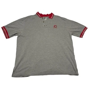 Vintage Lee Sport 90s Cincinnati Reds MLB Gray Polo Shirt Adult XL - Picture 1 of 4