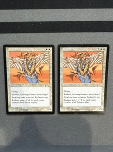 Radiant Archangel X2 Urzas Legacy Mtg Heavy Play - Picture 1 of 2
