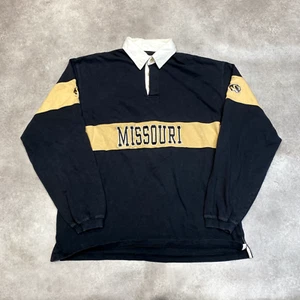 Cadre Authentic Rugby Shirt Mens Large USA Vintage Sports Polo Top, Black - Picture 1 of 11