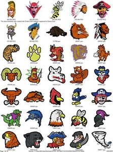 350 COLECCIÓN MASCOTAS DEPORTIVAS DISEÑOS MÁQUINA DE BORDAR PES UNIDAD USB - Imagen 1 de 10