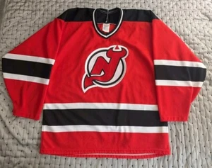 Vintage Official Licensed New Jersey Devils NHL Hockey Jersey Red, Size M, CCM - Picture 1 of 15