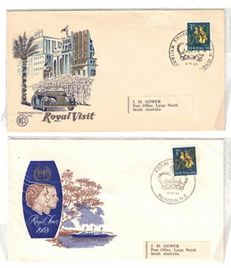 1963 New Zealand Royal Visit Queen Elizabeth Cover x 2 - Picture 1 of 1