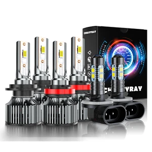 Para For Hyundai Elantra GT 2014-2016 Combo LED faro kit niebla bombillas blanco - Picture 1 of 16