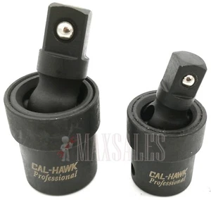 2pc Universal Impact Joint Set 3/8" & 1/2" DR. CR-MO Ball Type Swivel Socket - Bild 1 von 3