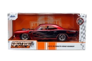 JADA BIGTIME BTM 1970 PLYMOUTH ROAD RUNNER 1:24 DIECAST MODEL CAR #33866 #91 - Picture 1 of 6