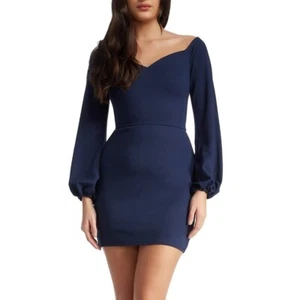 Dress the Population Esperanza Mini Dress Women's L Cocktail Feminine Sexy - Picture 1 of 13