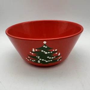 Waechtersbach Christmas Tree Serving Bowl 9” Red Made in West Germany - Picture 1 of 7