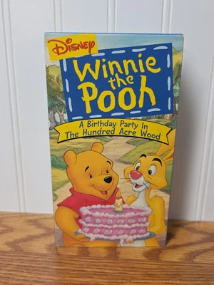 Disney Winnie the Pooh VHS A Birthday Party in The Hundred Acre Wood - Image 1 of 3