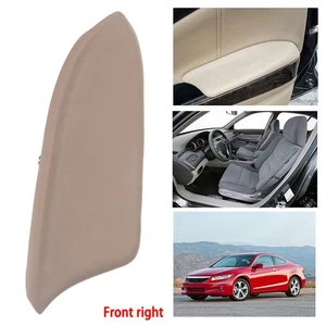 For HONDA Accord Sedan 08~12 Beige Leather Front Right Door Panels Armrest Cover - Foto 1 di 6
