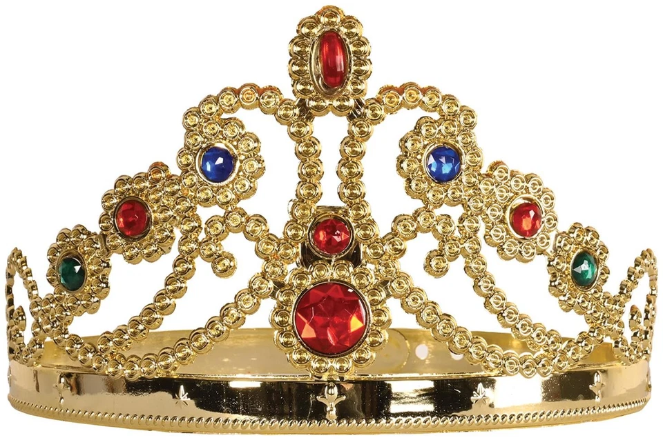 Tiara de reina de plástico con joyas para Navidad - Beistle Foto 1 de 1