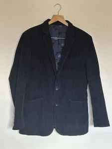 Iconic Mens Blazer Corduroy Navy Blazer - Medium (measurements In Desc) - Picture 1 of 6