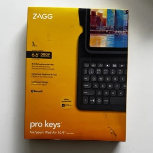 ZAGG Pro Keys iPad Air 10.9" 4th 5 Gen Case Wireless Backlit Keyboard QWERTY UK - Picture 1 of 6