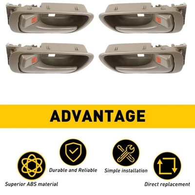 For 2005-2006 Toyota Camry Front Rear Right Left Interior Door Handle Set 4pcs V - Image 1 of 4