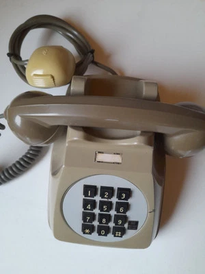 TELEFONO FISSO SIP ANNI 80 '90 GRIGIO COME DA FOTO TUTTO ORIGINALE - Immagine 1 di 4