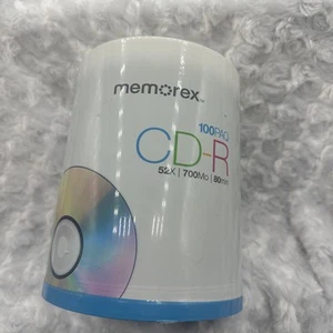Memorex CD-R Digital Media 52X 700mb 80Min 100 Pack New Factory Sealed - Picture 1 of 9