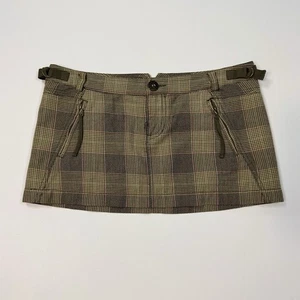 Minifalda vintage a cuadros Guess para mujer talla 29 tiro bajo grunge preppy Y2K - Imagen 1 de 7