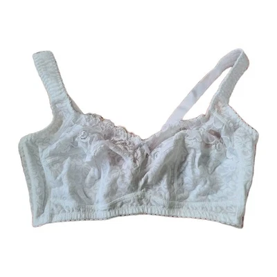 Sheego Damen BH Spitzen-BH weiß verstellbare Träger ohne Bügel (1 461) - Bild 1 von 3