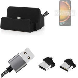 Stacja ładująca do Samsung Galaxy XCover7 Pro + adapter USB-Typ C i Micro-USB - Zdjęcie 1 z 1