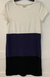 Vestido Boden Talla 4 Colorblock Manga Corta Azul/Blanco/Negro - Imagen 1 de 5