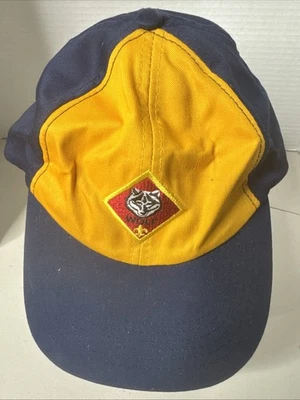 Cub Boy Scouts Wolf Badge Hat Cap Snapback Gold Blue Youth Medium / Large - Image 1 of 4
