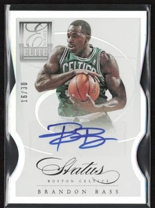 2012-13 Panini Elite Series Status Autographs /30 Brandon Bass #96 Celtics - Picture 1 of 2