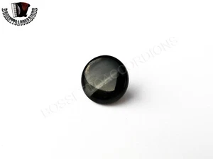 Accordion Buttons w Screw Pearl Black 16 mm - Picture 1 of 5